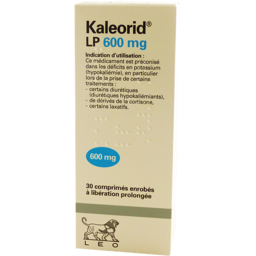 Image KALEORID LP 600MG COMPRIMÉ À LIBÉRATION PROLONGÉE BOITE DE 30