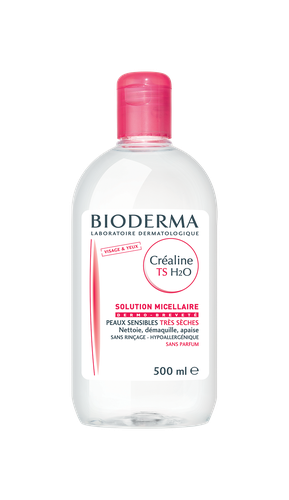 Image Bioderma Créaline H2O TS, eau micellaire démaquillante peau très sèche
